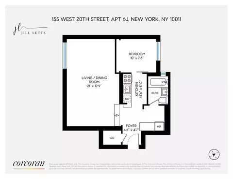 155 W 20th St #6J, New York, NY 10011