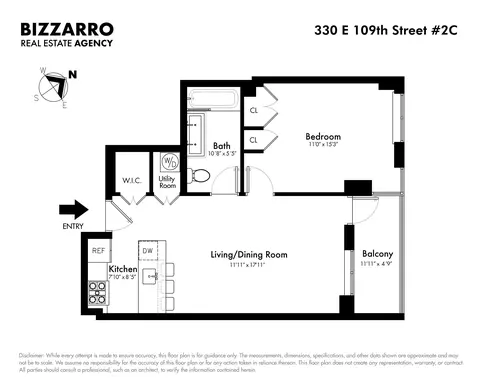330 E 109th St #2C, New York, NY 10029
