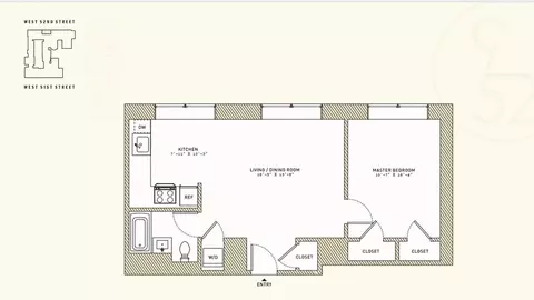 416 W 52nd St #502, New York, NY 10019