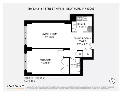 130 E 18th St #1S, New York, NY 10003