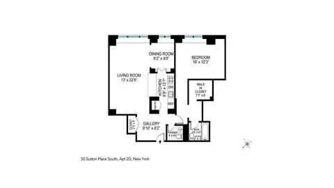 50 Sutton Pl S #2D, New York, NY 10022
