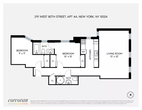 219 W 80th St #4B, New York, NY 10024
