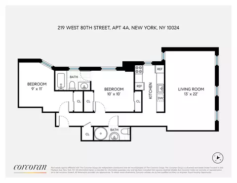 219 W 80th St #4B, New York, NY 10024