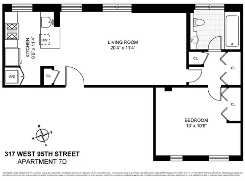 317 W 95th St #7D, New York, NY 10025