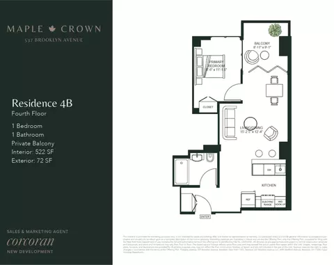 537 Brooklyn Ave #4B, Brooklyn, NY 11225