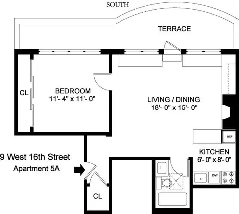 9 W 16th St #5A, New York, NY 10011