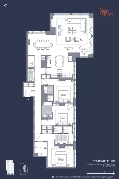 250 W 96th St #19C, New York, NY 10025