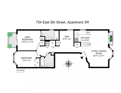 734 E 5th St #3R, Brooklyn, NY 11218