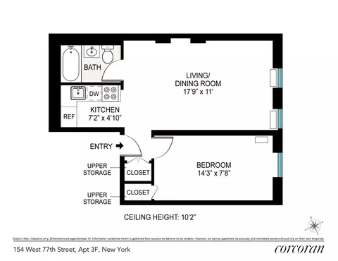 154 W 77th St #3F, New York, NY 10024