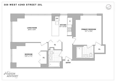 350 W 42nd St #20L, New York, NY 10036