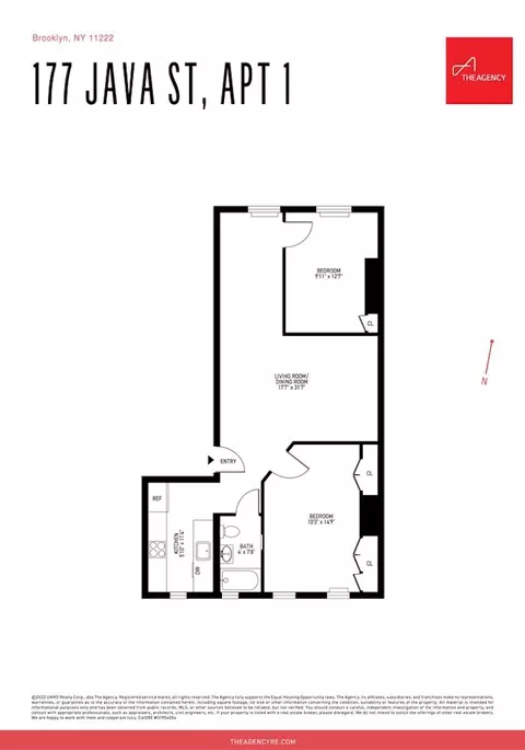 Floorplan - 177 Java St, Brooklyn, NY 11222 photo 1 of 3