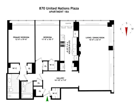 870 United Nations Plz #18A, New York, NY 10017