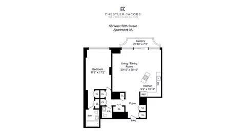 58 W 58th St #9A, New York, NY 10019