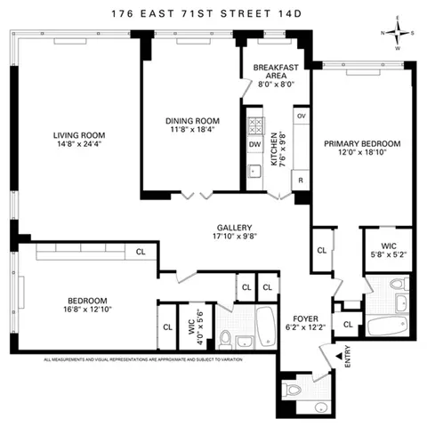 176 E 71st St #14D, New York, NY 10021