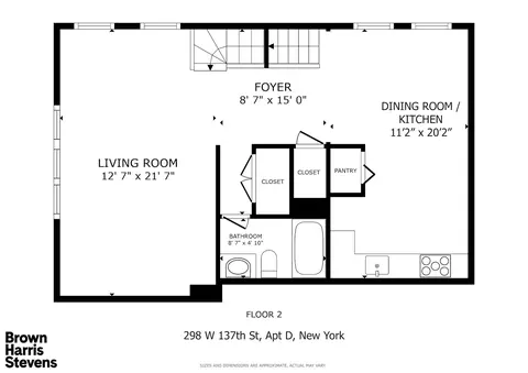 298 W 137th St #D, New York, NY 10030