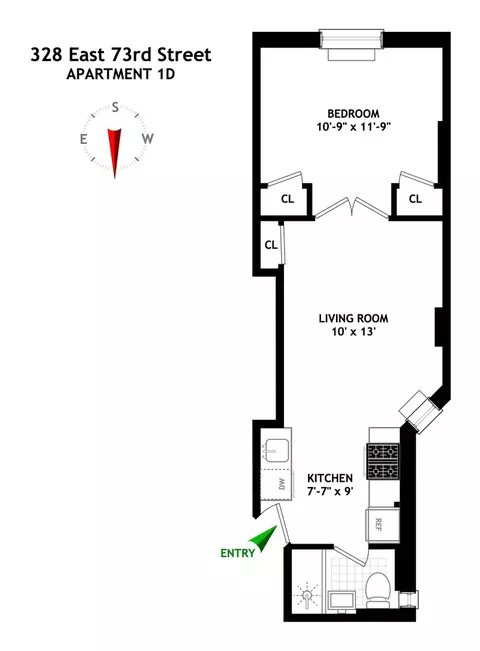 328 E 73rd St #1D, New York, NY 10021