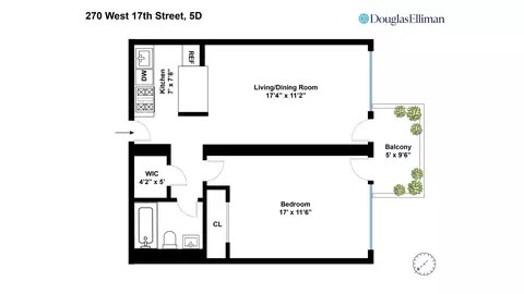 270 W 17th St #5D, New York, NY 10011
