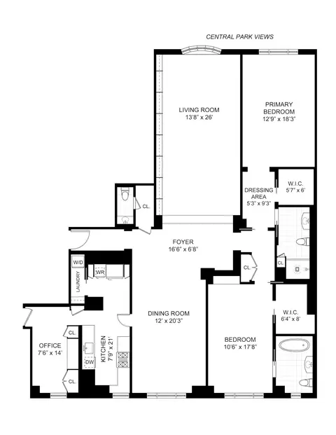 25 Central Park W #3N, New York, NY 10023