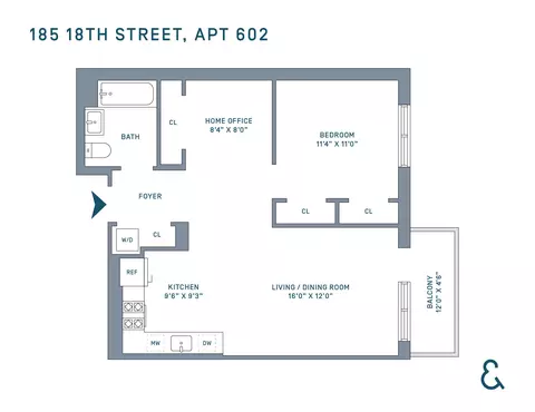 185 18th St #602, Brooklyn, NY 11215