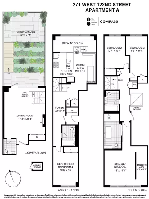 271 W 122nd St #A, New York, NY 10027