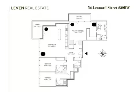 56 Leonard St #20BW, New York, NY 10013