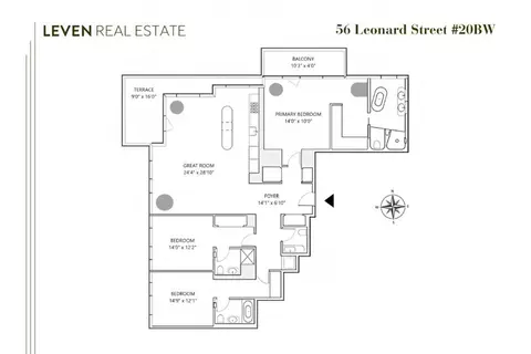 56 Leonard St #20BW, New York, NY 10013