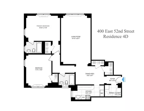 400 E 52nd St #4D, New York, NY 10022