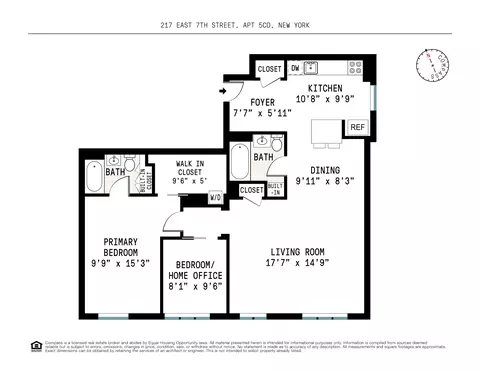 217 E 7th St #5CD, New York, NY 10009