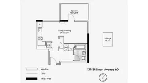 139 Skillman Ave #6D, Brooklyn, NY 11211