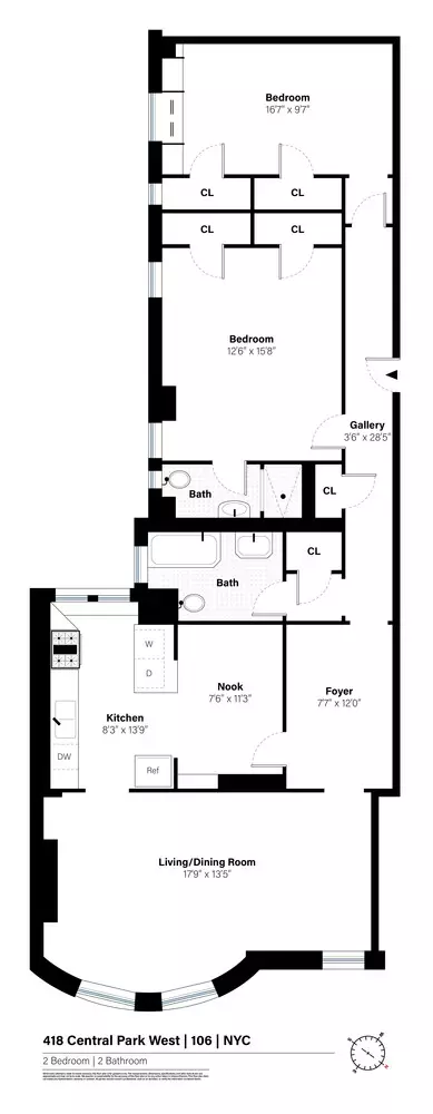 418 Central Park W #106, New York, NY 10025
