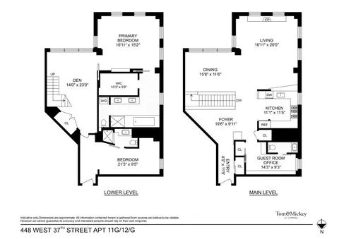 448 W 37th St #11G/12G, New York, NY 10018