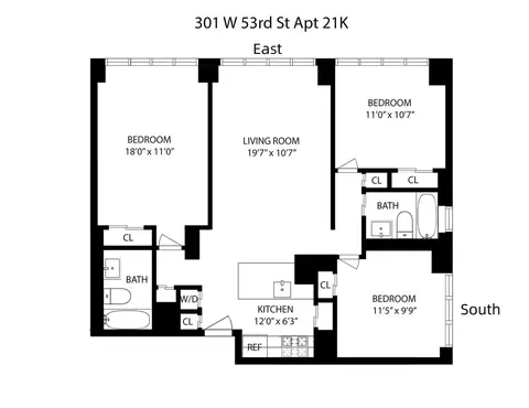 301 W 53rd St #21K, New York, NY 10019