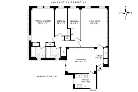 130 E 94th St #9A, New York, NY 10128