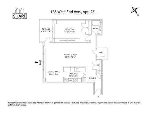 185 W End Ave #25L, New York, NY 10023