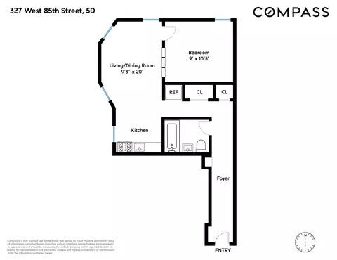 327 W 85th St #5D, New York, NY 10024