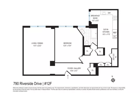 790 Riverside Dr #12F, New York, NY 10032