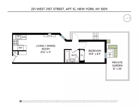 221 W 21st St #1C, New York, NY 10011