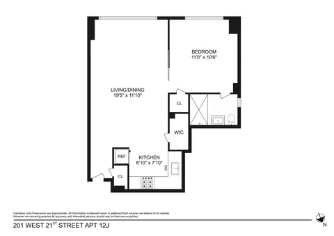 201 W 21st St #12J, New York, NY 10011