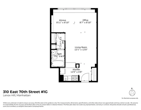 310 E 70th St #1-G, New York, NY 10021