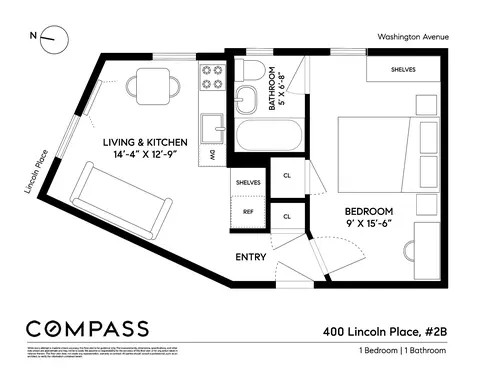 400 Lincoln Pl #2B, Brooklyn, NY 11238