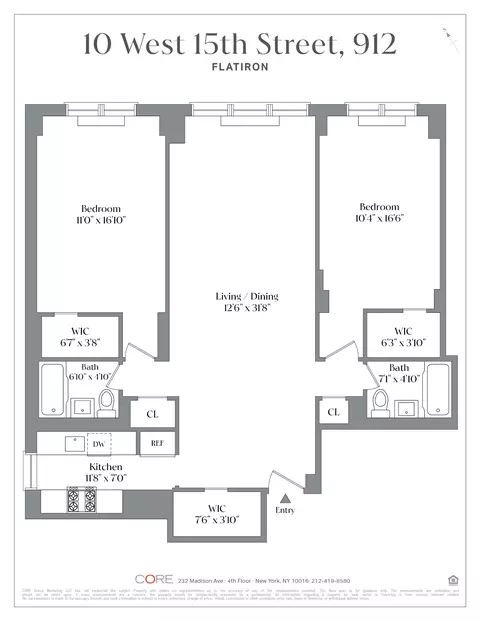 10 W 15th St #912, New York, NY 10011