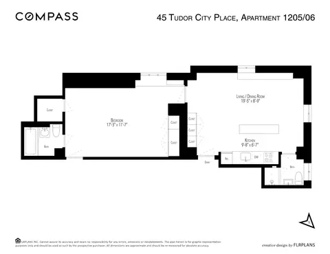 45 Tudor City Pl #1205/1206, New York, NY 10017