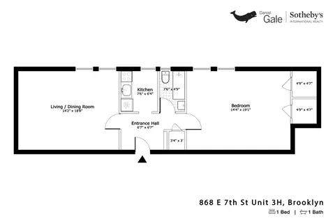 868 E 7th St #3H, Brooklyn, NY 11230