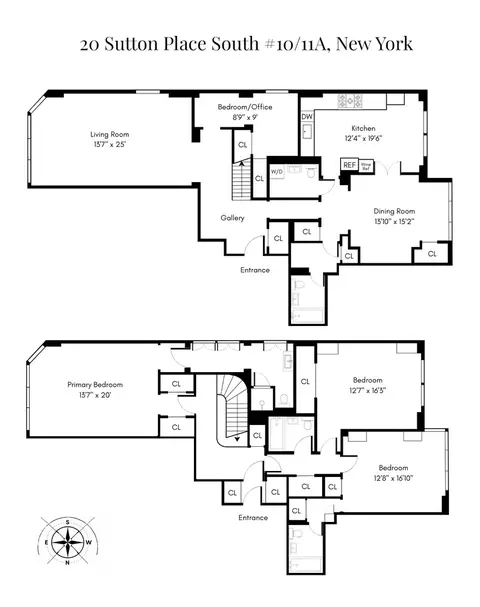 20 Sutton Pl S #10/11A, New York, NY 10022