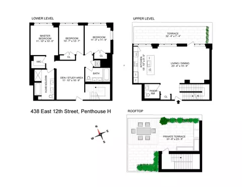 438 E 12th St #PHH, New York, NY 10009