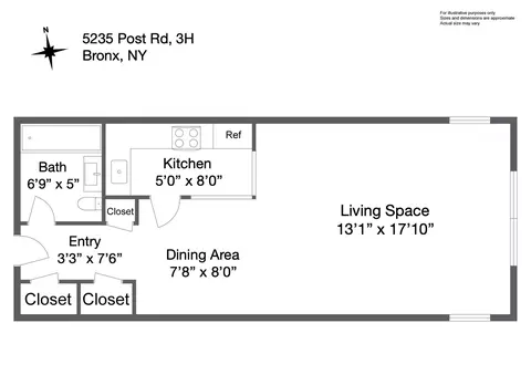 5235 Post Rd #3H, New York City, NY 10471