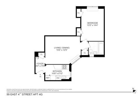 99 E 4th St #4G, New York, NY 10003