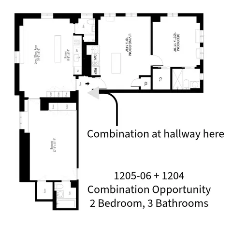45 Tudor City Pl #1204/1205/1206, New York, NY 10017
