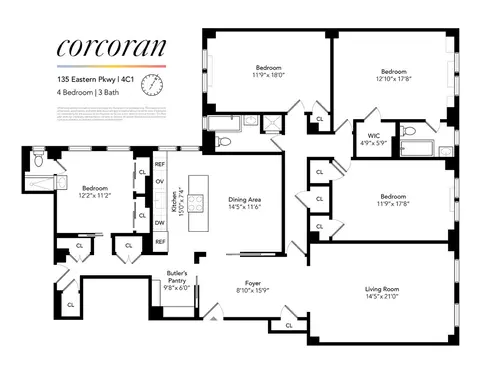 135 Eastern Pkwy #4C1, Brooklyn, NY 11238
