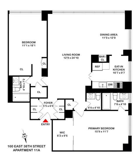 160 E 38th St #11A, New York, NY 10016